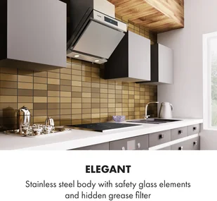 Klarstein CGCH3-Balzac-60-Sil - Okapy kuchenne - miniaturka - grafika 3