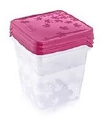 Pojemniki kuchenne - Branq Zestaw 3 pojemników Rukkola 1l + 0,45l + 0,75l - miniaturka - grafika 1