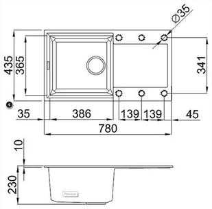 Elleci Easy 290 68 Titano - Zlewozmywaki - miniaturka - grafika 3