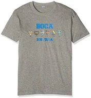 Koszulki męskie - Boca Juniors Boca Juniors Męskie logo Boca Historia Boca Juniors Historia Logo Biały T-shirt S Szary szary M 5060360360249 - miniaturka - grafika 1