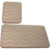 Dywaniki łazienkowe - Euromat Dywaniki Łazienkowe Sumba Beżowy 23 - Dwuczęściowy 13510 - miniaturka - grafika 1