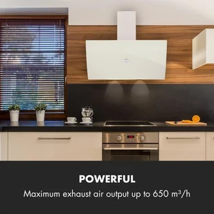 Klarstein Annabelle 90 Biały (TK15-Annabelle90WH) - Okapy kuchenne - miniaturka - grafika 2