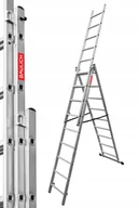 Drabiny - Drabina aluminiowa Wielofunkcyjna 3x9 150 kg +hak - miniaturka - grafika 1