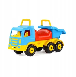 Wader Quality Toys Olbrzymia ciężarówka Jeździk pchacz Wywrotka do piasku 69 cm 6614 - Jeździki dla dzieci - miniaturka - grafika 6