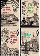 Notesy i bloczki - Notatnik ozdobny 143x215/96K gładki TW karton ZŁ - miniaturka - grafika 1