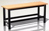 Stoły warsztatowe - Fastservice N-3-00-03 STÓŁ WARSZTATOWY PODSTAWOWY BLAT OBITY BLACHĄ OCYNKOWANĄ (SZER. BLATU 1960 mm) N-3-00-03 - miniaturka - grafika 1