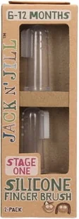 Jack n'jill - pasty do zębów Jack N'Jill, Szczoteczka Silikonowa na Palec do Czyszczenia Ząbków 6-24 m-ce, 2-PACK - Szczoteczki do zębów dla dzieci - miniaturka - grafika 5