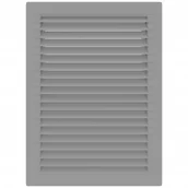 Kratki wentylacyjne - Parkanex airRoxy wentylacyjna skośna z siatką 21x14 szara AirRoxy 0976 02-342 - miniaturka - grafika 1