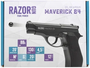 RazorGun Pistolet wiatrówka RazorGun Maverick 84 kal 4.5mm (337-005) T013009 - Wiatrówki karabinki - miniaturka - grafika 6