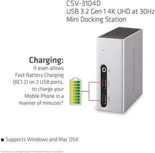 Club 3D CSV-3104D - Stacje dokujące i replikatory portów - miniaturka - grafika 11