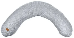 Beaba Beaba Ergonomiczna poduszka rogal dla kobiet w ciąży i karmiących Big Flopsy Fleur de coton Heather grey solution-bc-7601-0 - Poduszki do karmienia - miniaturka - grafika 3