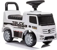 Jeździki dla dzieci - Import leantoys leantoys Jeździk Mercedes Antos 656 Biały Dźwięk Klakson Reflektory Światła 7663 - miniaturka - grafika 1