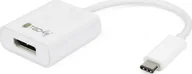 Adaptery i przejściówki - Techly Adapter USB USB-C DisplayPort 0.15m Biały IADAP-USB31-DP IADAP-USB31-DP - miniaturka - grafika 1