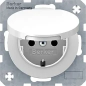 Klawisze i ramki - Berker R1/R3 biały gniazdo SCHUKO IP44 B_47512089 - miniaturka - grafika 1