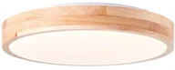 Lampy sufitowe - Brilliant Slimline G99414/75 plafon lampa sufitowa 1x12W LED biały/drewno - miniaturka - grafika 1