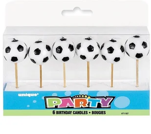 PartyDeco Świeczki urodzinowe "Piłki" mix 6 szt SCS-2 - Gadżety na imprezę - miniaturka - grafika 5