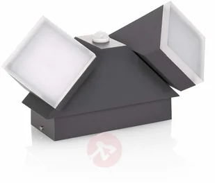 Lampenwelt com Kinkiet zewnętrzny LED Sally, 2-punktowy, czujnik - Lampy ogrodowe - miniaturka - grafika 3