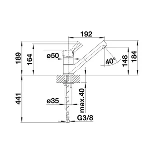 Blanco ANTAS-S szarość skały 518794 - Baterie kuchenne - miniaturka - grafika 3