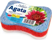 Rękawice i gąbki do kąpieli - Delko DELIKATO Agata gąbka do ciała - miniaturka - grafika 1