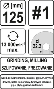 Yato Tarnik skośny do drewna 125mm nr1 YT-59167 YT-59167 - Pilniki - miniaturka - grafika 4