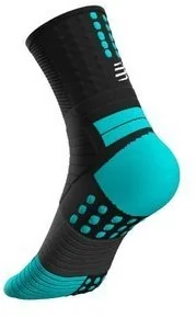 Compressport skarpetki biegowe PRO MARATHON SOCKS czarno-niebieskie - Skarpetki sportowe męskie - miniaturka - grafika 5
