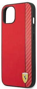 Ferrari FESAXHCP13SRE iPhone 13 mini 5,4" czerwony/red hardcase On Track Carbon Stripe hurtel-82450-0 - Etui i futerały do telefonów - miniaturka - grafika 6