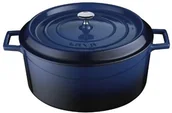 Rondle - LAVA Cookware Lava Cookware LV Y TC 32 K2 okrągłe naczynie do zapiekania, średnica 32 cm, żeliwo, niebieski LV Y TC 32 K2 - miniaturka - grafika 1