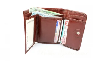 Elkor Portfel Damski Skórzany (PL) Skóra Licowa Klamra 12 cm - Portfele - miniaturka - grafika 2