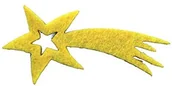 Dekoratorstwo - Petra's Bastel News Petra's Bastel-News A-komety kof4407  07 dekoracja ściółkowa, 30 X 70 MM, filc/żółty A-KOF4407-07 - miniaturka - grafika 1