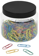 Spinacze i klipsy do papieru - WEDO Wedo 90115040069 spinacze biurowe, metalowe, 26 mm, 400 sztuk, metaliczne w praktycznym pudełku, posortowane pod względem koloru 90115040069 - miniaturka - grafika 1