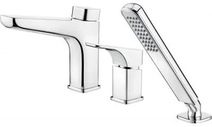 Deante Bat hiacynt chrom wannowa 3-otworowa BQH013M - Baterie wannowe i prysznicowe - miniaturka - grafika 3