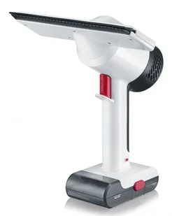 Severin SC 7141, odkurzacz do okien, akumulator litowo-jonowy 3,6 V, w zestawie butelka z rozpylaczem z padem z mikrofibry, szkło hygenius Li 25, biały/czerwony SC 7141 - Akcesoria do odkurzaczy - miniaturka - grafika 2