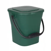 Kosze na śmieci - Kosz do segregacji na odpady Eda 6l zielony - miniaturka - grafika 1