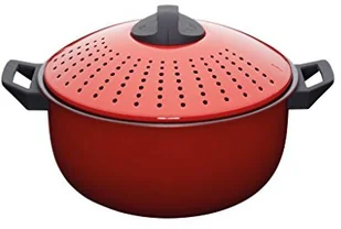 Kitchen Craft Kitchencraft World of aromatów garnków z sitkiem do makaronu, 4 L (7 pints) czerwony WFPASTAPOT - Garnki Kitchen Craft Kitchencraft World of aromatów garnków z sitkiem do makaronu, 4 L (7 pints) czerwony WFPASTAPOT - Garnki - miniaturka - grafika 1