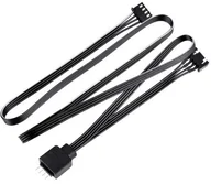 Tuning komputera - akcesoria - Silverstone CPL01 SST-CPL01 przedłużacz i rozgałęziacz zasilania RGB 4pin 40174 - miniaturka - grafika 1