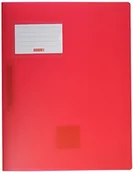 Teczki i skoroszyty - Brunnen Brunnen 102015023 FACT!pp skoroszyt (A4, z przezroczystego PP, z tabliczką na nazwisko, z kieszenią wewnętrzną) czerwony 102015023 - miniaturka - grafika 1