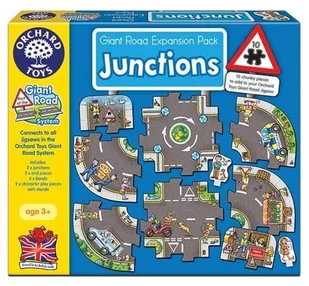 Bigjigs Toys skrzyżowanie, zestaw dodatkowy układanki Wielka Droga - Klocki - miniaturka - grafika 4