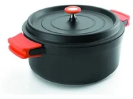 Garnki - Lacor 25925 Czarny garnek do smażenia 24 cm, odlewania aluminium 25925 - miniaturka - grafika 1