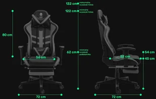 Ghost Fotel gamingowy SIX z podnóżkiem GXX-06-03 - Fotele gamingowe - miniaturka - grafika 15