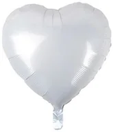 Balony i akcesoria - GoDAN Balon foliowy 18" na urodziny, Serce białe BFOL/7081-5 - miniaturka - grafika 1