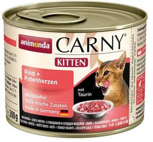 Animonda Carny Puszka Kitten Wołowina/Serce Indyka 200 G - Mokra karma dla psów - miniaturka - grafika 2