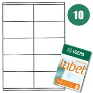 Etykiety do drukarek - Igepa 105*57mm etykiety (100ark.) - miniaturka - grafika 1