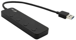 i-Tec USB 3.0 Metal HUB 4 Port with individual On/Off Switches USB hub - 4 - Czarny U3CHARGEHUB4 - Huby USB - miniaturka - grafika 3