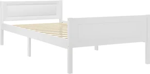 vidaXL Lumarko Rama łóżka z litego drewna sosnowego, biała, 100 x 200 cm 322104 - Łóżka - miniaturka - grafika 2