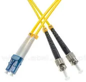 Patchcordy - Opto Patchcord Opto LC/UPC-ST/UPC SM duplex 1m - miniaturka - grafika 1