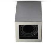 Oprawy, klosze i abażury - v-tac Oprawa V-TAC Aluminiowa GU10 Kostka Kwadrat Natynkowa Satyna+Czarny 142x100x100 VT-797 - miniaturka - grafika 1