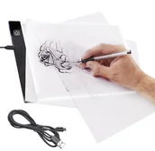 Parasole ogrodowe - Podświetlana deska kreślarska tablica kalka A4 LED KX6217 - miniaturka - grafika 1