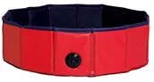 Pozostałe akcesoria dla psów - dibea dibea składany basen dla psów z PCW, basen dla psów, basen dla psów, basen dla psów, niebieski/czerwony, rozmiar S (80 cm , 20 cm wysokość) PL00295 - miniaturka - grafika 1