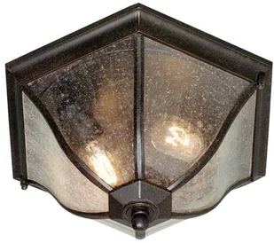Elstead Lighting New England Flush Lantern Medium NE8/M Lampa sufitowa ogrodowa IP44 stylowa NE8/M) - Lampy ogrodowe - miniaturka - grafika 5
