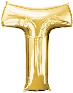 AMSCAN Balon foliowy złota litera T - 66 x 81 cm - 1 szt. 3298601 - Balony i akcesoria AMSCAN Balon foliowy złota litera T - 66 x 81 cm - 1 szt. 3298601 - Balony i akcesoria - miniaturka - grafika 1